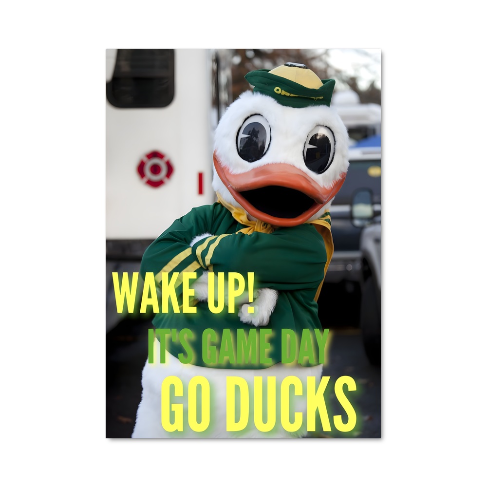 Poster Game Day avec les Ducks